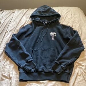 Black stussy hoodie